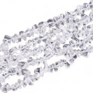Chips stone kralen ± 5x8mm Crystal - Transparent crystal